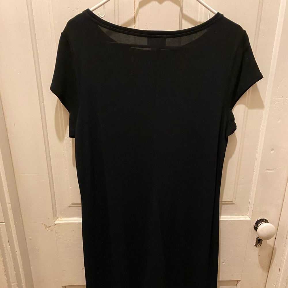 Slip on black dress